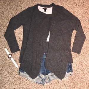Forever 21 Gray Open Knit Sweater🗝